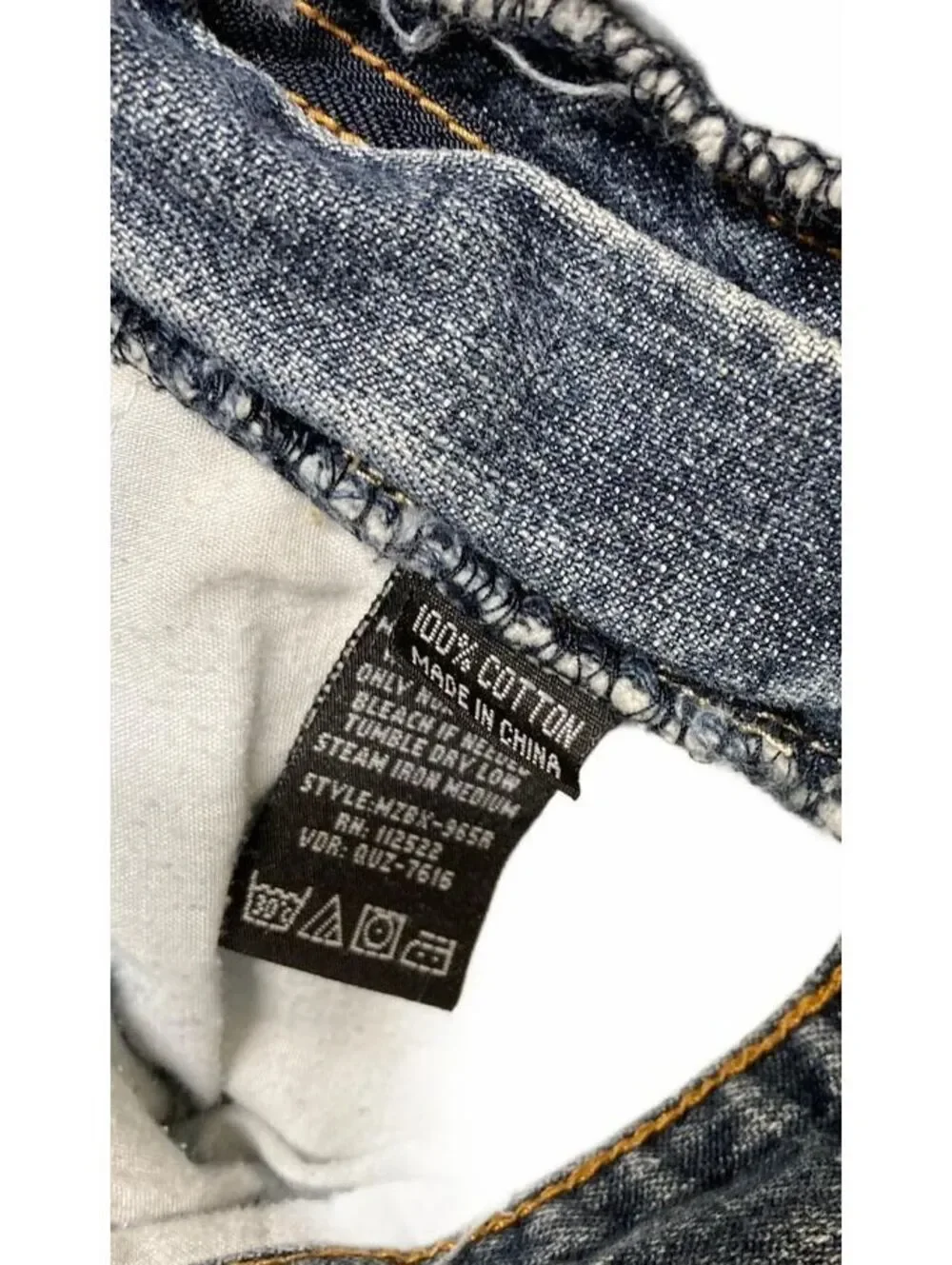 Vintage Micros Blue Denim Flared Jeans Size 34x32